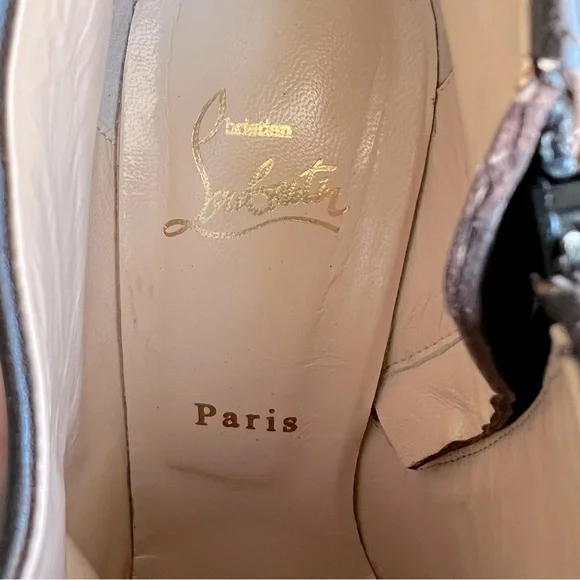 Christian Louboutin Miss 120 Platform Ankle Boot in Brown EU 39.5 - Picture 10 of 10